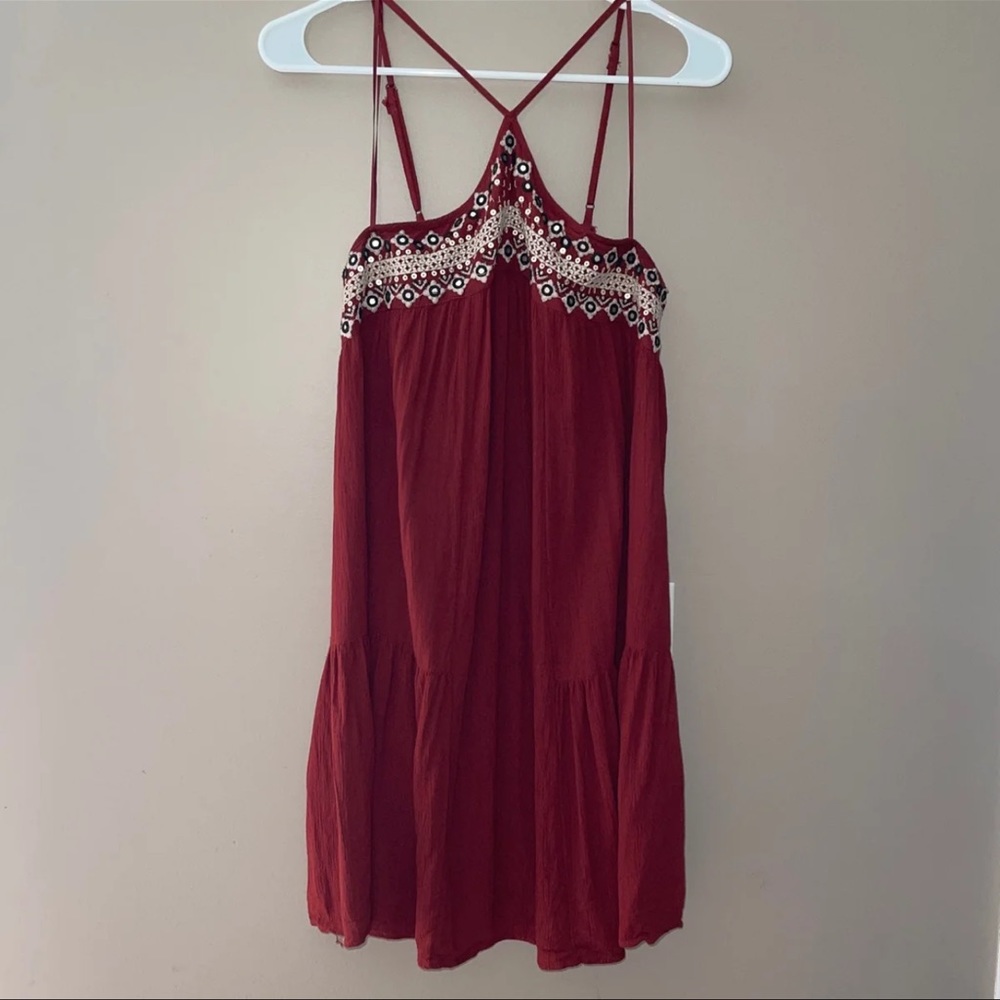 American Eagle Outfitters Women's Boho High Neck Halter Dress Size Medium